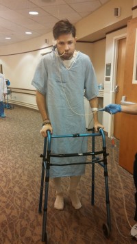 Nate's recovery was tough at first