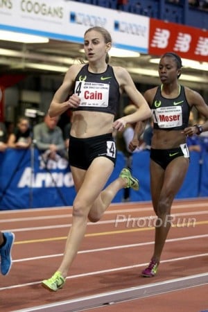 Cain and Moser will move up in distance after running the 800 in New York last week