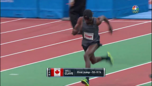 Memo to NBCSN, Will Claye is not Canadian.