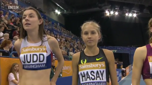 Jordan Hasay pre-race