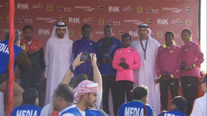 Men's and women's winners with RAK dignitaries