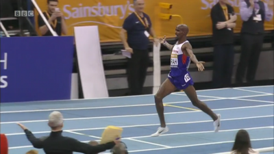 Farah set the world record at 2 miles indoors; how fast can he run for 3,000 on Friday?