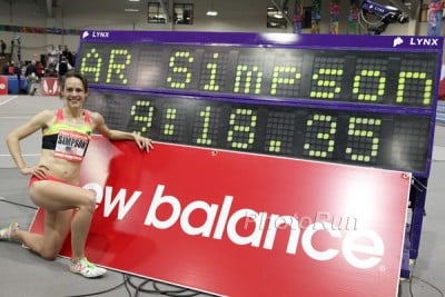 9:18.35 American 2 Mile Record for Simpson