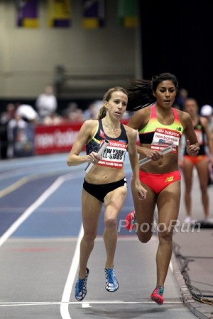 Tully ran valiantly at the DMR in Boston on February 7 but came up just short of the win -- and the WR