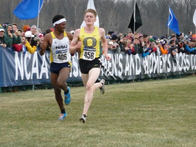 Jenkins en route to a second-place finish at the 2014 NCAA XC Championships