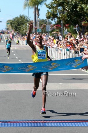 Gebremeskel made it four straight wins at Carlsbad last year. Can he get #5 on Sunday?