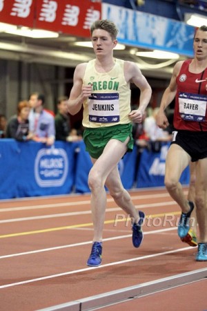 Jenkins ran a blazing 7:44.91 for 3000 at the Millrose Games on February 14