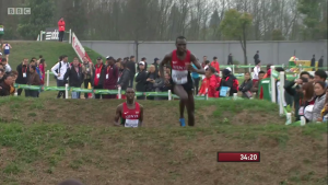 Kipsang makes his move.