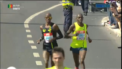 Farah and Kogo battled for the final few kilometers