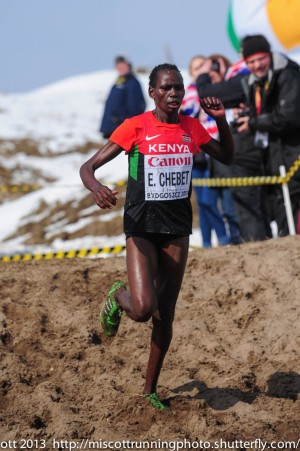 Emily Chebet at the 2013 Worlds. (c) Mike Scott 2013.