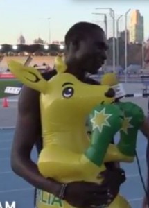 david rudisha plastic kangaroo