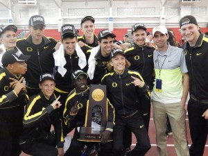 The Oregon distance men won the NCAA title by themselves