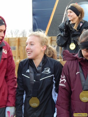 Sisson on the podium after finishing 7th at NCAA XC in 2013