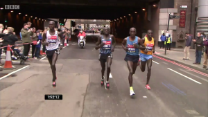 The final four - Wilson Kipsang, Dennis Kimetto, Eliud Kipchoge and Stanley Biwott