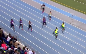 Kirani James With a Narrow Lead