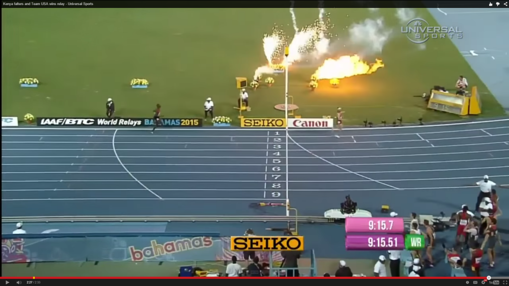 Fireworks at End of DMR