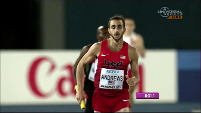 Andrews heading to the line