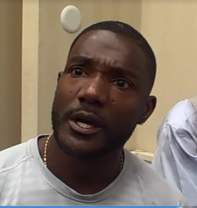 Justin Gatlin at the Pre Presser last year