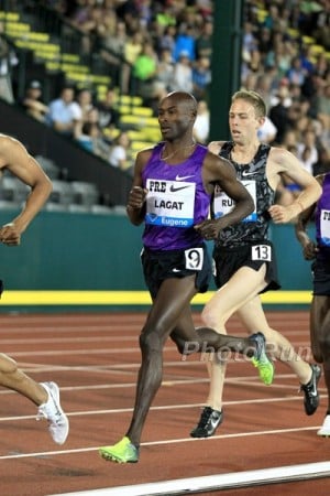 Rupp beat Lagat for just the second time in 21 chances at Pre last month