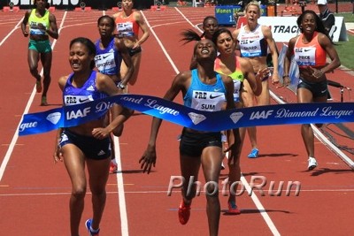 Wilson ran 1:57.87 at Pre in May before injury forced her to shut down her 2015 season after USAs