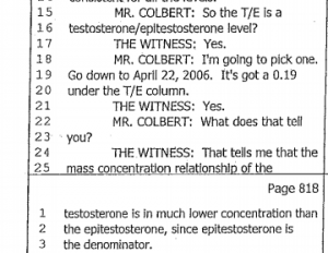 .19 T/E Ratio for Gatlin (from Trial transcript)