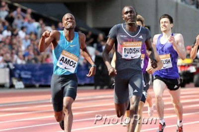 Amos took down Rudisha in London on July 25; he'll need to do the same in Brussels to win the DL title.