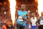 Bolt en route to victory in London last year
