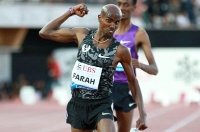 Farah won convincingly in Lausanne on July 9