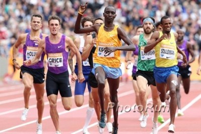 Kiprop won in a variety of ways this year, including in London on July 25