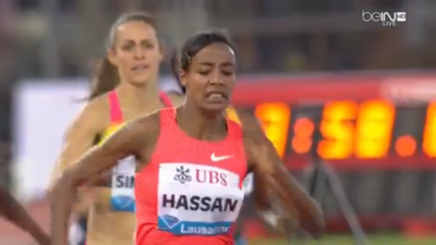 Hassan won her second straight DL race in Lausanne