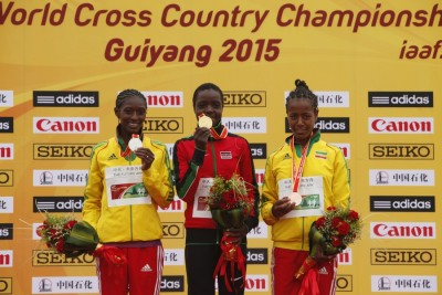(L to R) Teferi, Jebet and Netsanet Gudeta will all be in action in Paris