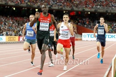 After missing Worlds due to injury in 2013, Rudisha reclaimed the top spot in Beijing