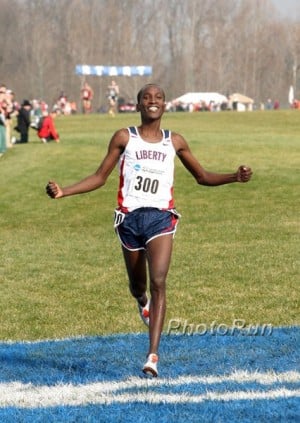 Faster days: Chelanga setting the Terre Haute CR in 2009