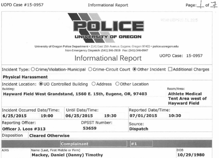 The police report *Full Report Here
