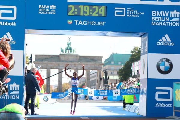 Gladys Cherono Wins 2015 BMW Berlin Marathon