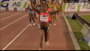 Kipyegon Celebrates