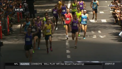 Willis was celebrating well before the finish line