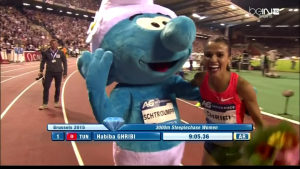 Habiba Ghribi and Smurf