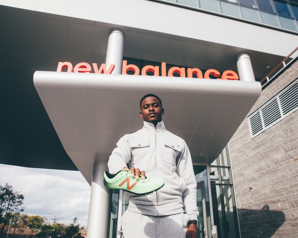 Bromell at New Balance Headquarters