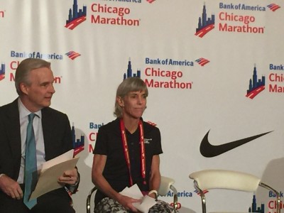 Joan Benoit Samuelson and Tim Malone