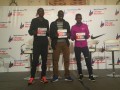 Sammy Kitwara (l), Wesley Korir and Abera Kuma (r).