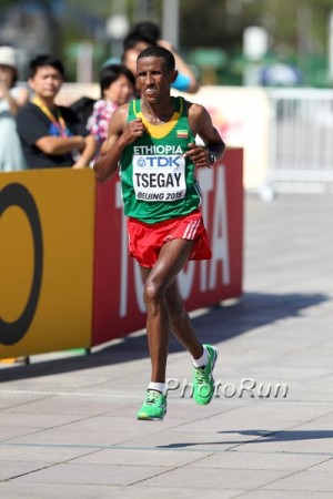 Tsegay has been second in Boston and Beijing this year and will look to taste victory in New York