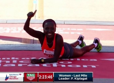 FLorence Kiplagat was pumped