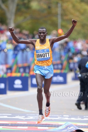 After contending in London and New York over the past three years, Biwott finally earned his first major victory in November