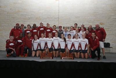 Arkansas swept the SEC titles for the third year in a row on October 30 (courtesy Razorback XC/TF)