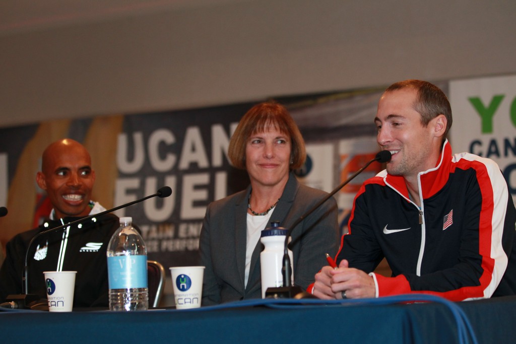 Meb & Ritz at a UCAN event before this year’s TCS New York City Marathon
