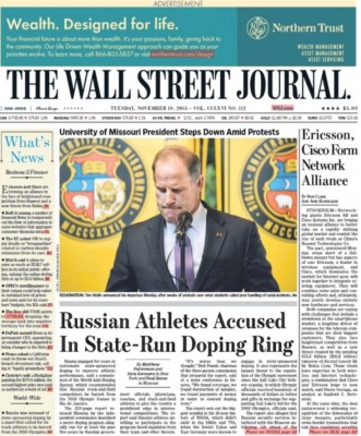 This story is getting major traction as it's on the front page of the Wall Street Journal