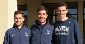 Jordy Williamsz, Rob Denault and Patrick Tiernan of Villanova University in advance of the 2015 NCAA Division I Cross Country Championships (Photo by David Monti for Race Results Weekly)