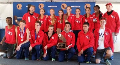 The boys and girls of Great Oak after sweeping the California Division I state meet last weekend.