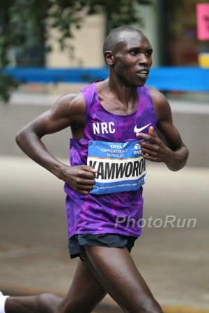 Kamworor finished an impressive 2nd in New York just two months after earning silver in the 10,000 at the World Championships